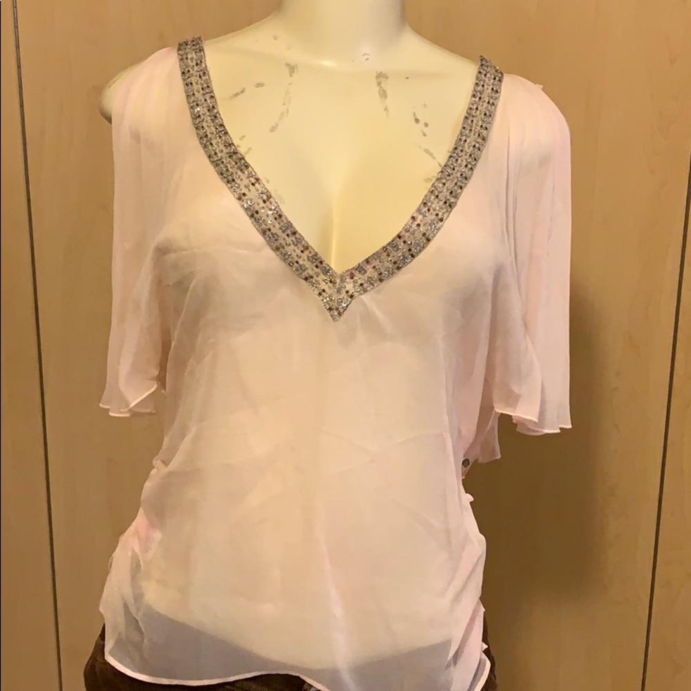 Silk pink shirt